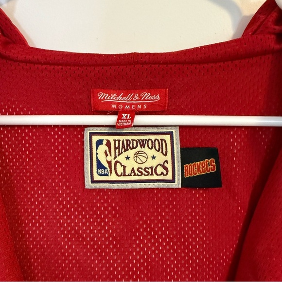Hardwood Classics Mitchell & Ness Houston Rockets Women’s XL Windbreaker Jacket - Picture 3 of 5